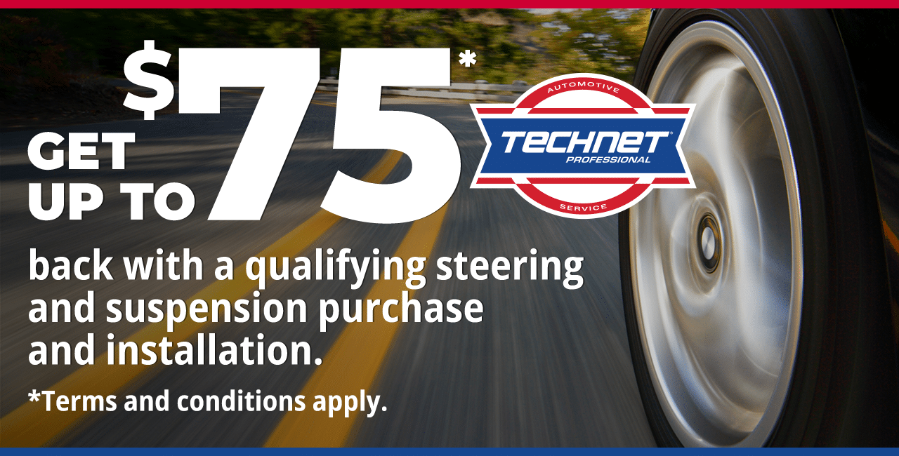 Wisener's Auto Clinic is offering a Steering & Suspension Rebate between Feb 1 - March 31, 2026