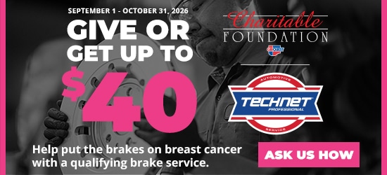 Brakes for Breasts_550x250 Brakes for Breasts - $40 Off Qualifying Brake Job at Wisener's Auto Clinic